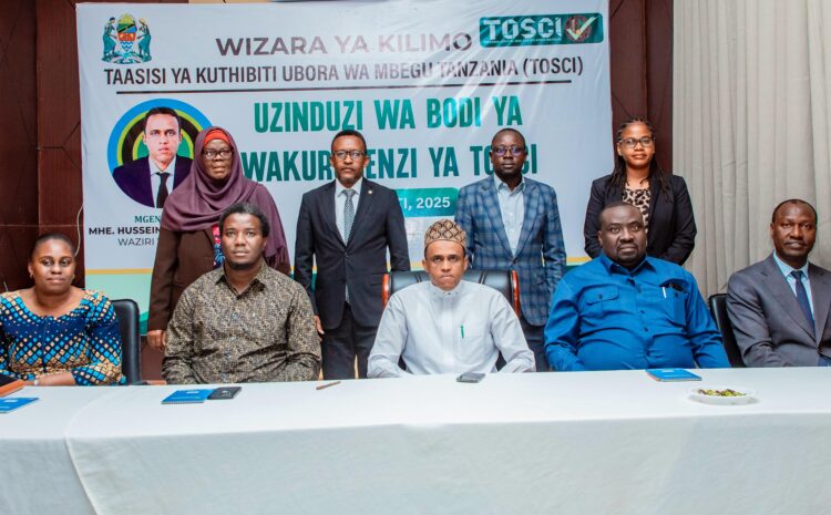  Uzinduzi wa bodi mpya TOSCI